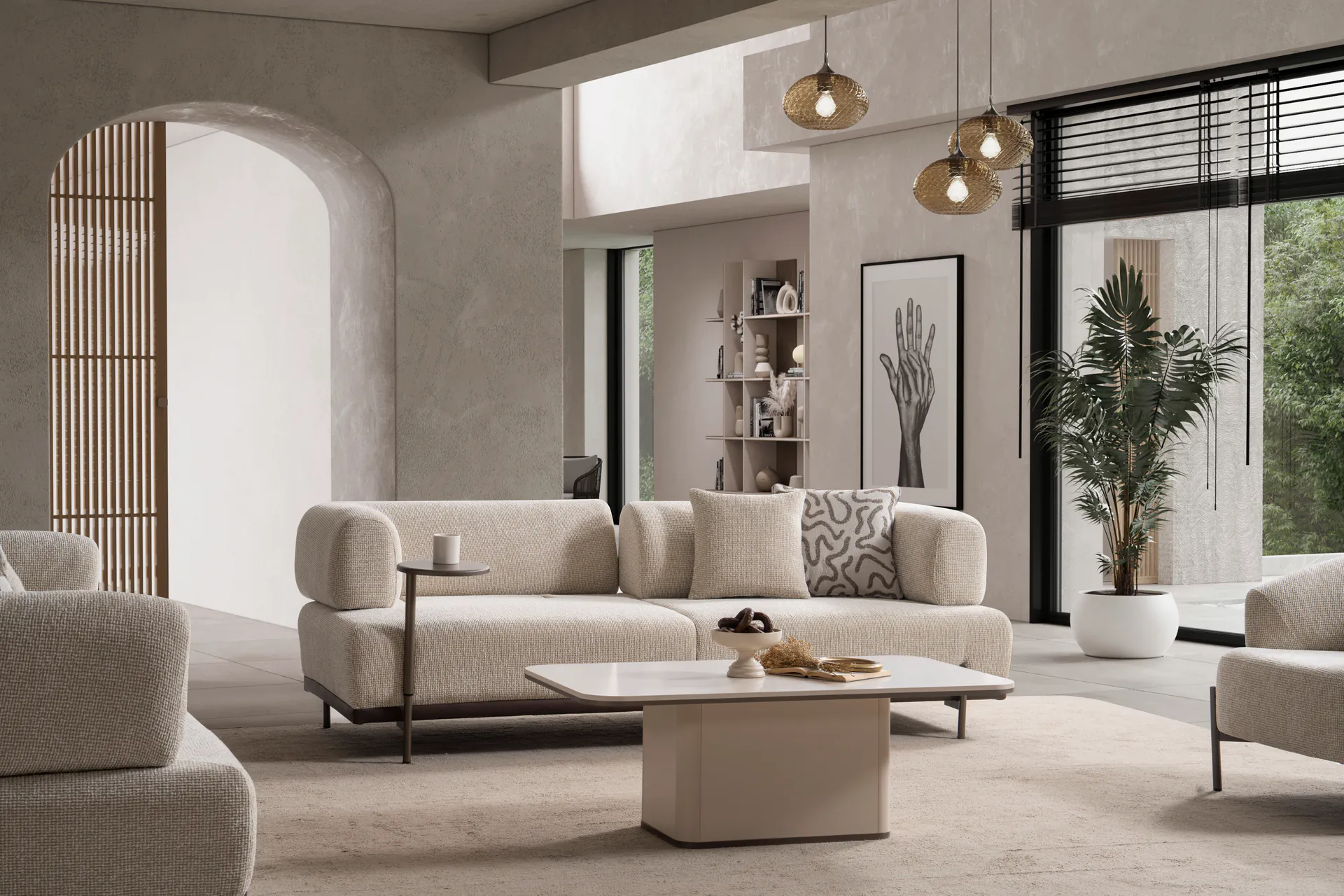 Verona Krem Koltuk Takımı